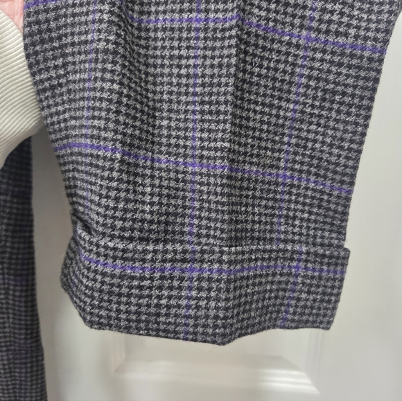 Lauren Ralph Lauren Cropped Wool Blend Pants Career Wear Academia Preppy Gray 14 - Picture 3 of 12